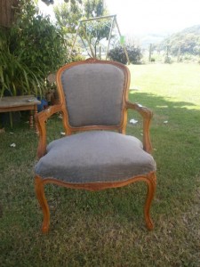 recouvert du tissu final